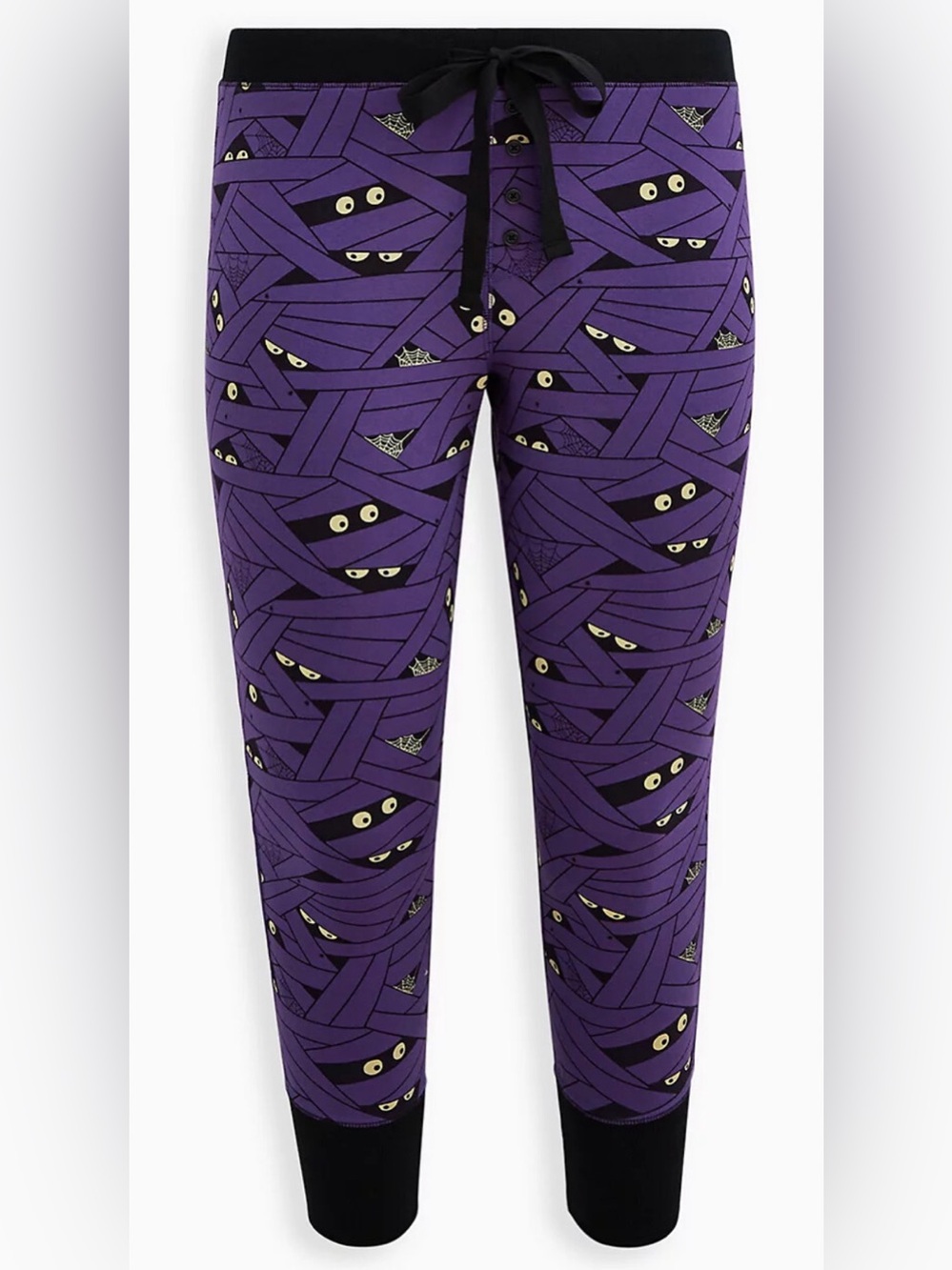🖤torrid Purple Mummy Eyes Pajama Joggers size 3X🖤